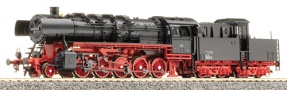 [Lokomotivy] → [Parní] → [BR 50] → 02297: parní lokomotiva černá s červeným pojezdem a kouřovými plechy, kabinový tendr