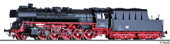 [Lokomotivy] → [Parní] → [BR 50] → 03031: parní lokomotiva černá s červeným pojezdem a s kouřovými plechy