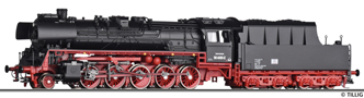 [Lokomotivy] → [Parní] → [BR 50] → 03033: parní lokomotiva černá s červeným pojezdem a s kouřovými plechy