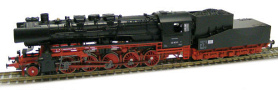 [Lokomotivy] → [Parní] → [BR 52] → 500630: černá s kouřovými plechy, červený pojezd, rámový tendr
