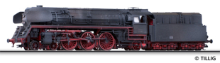 [Lokomotivy] → [Parní] → [BR 01] → 02001P: černá s červeným pojezdem a kouřovými plechy, olejový tendr, patinovaná