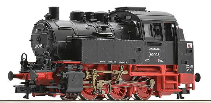 [Lokomotivy] → [Parní] → [BR 80] → 36004: černá s červeným pojezdem