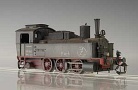 [Lokomotivy] → [Parní] → [BR 89] → 60599: parní lokomotiva černá s červeným pojezdem, patinovaná a označená na zrušení