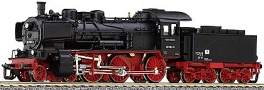 [Lokomotivy] → [Parní] → [BR 38] → 96203: černá s červeným pojezdem a kouřovými plechy