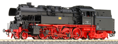 [Lokomotivy] → [Parní] → [BR 65] → 72080: parní lokomotiva černá s kouřovými plechy, červený pojezd