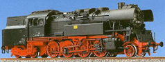 [Lokomotivy] → [Parní] → [BR 65] → 72101: parní lokomotiva černá s kouřovými plechy, červený pojezd
