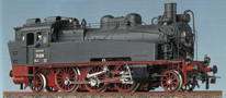 [Lokomotivy] → [Parní] → [BR 75] → 71100: parní lokomotiva černá s červeným pojezdem