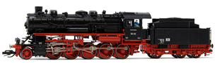 [Lokomotivy] → [Parní] → [BR 58] → HN9049: parní lokomotiva černá s červeným pojezdem