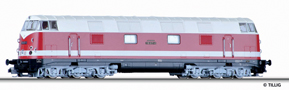 [Lokomotivy] → [Motorové] → [V 180 (BR 118)] → 02693: červená s jedním krémovým pruhy, krémová střecha, černý pojezd
