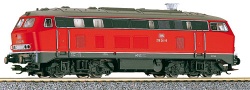 [Lokomotivy] → [Motorové] → [BR 218] → 02700: dieselová lokomotiva červená s tmavěšedým pojezdem