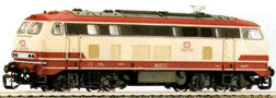 [Lokomotivy] → [Motorové] → [BR 218] → 02702: dieselová lokomotiva v barevné kombinaci červená-slonová kost