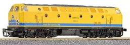 [Lokomotivy] → [Motorové] → [BR 119] → 02557: žlutá s modrým pruhem a černým pojezdem ″DB Bahnbau″