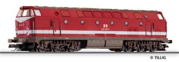 [Lokomotivy] → [Motorové] → [BR 119] → 02784: červená s bílým pruhem „Kramermütze“