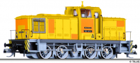 [Lokomotivy] → [Motorové] → [V 60] → 502072: dieselová lokomotiva žlutá s oranžovými záplatami