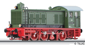 [Lokomotivy] → [Motorové] → [V 36] → 04633: dieselová lokomotiva zelená s červeným rámem a pojezdem