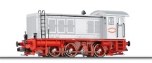 [Lokomotivy] → [Motorové] → [V 36] → 501399: dieselová lokomotiva bílá s červeným pojezdem „Circus Milano“
