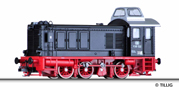 [Lokomotivy] → [Motorové] → [V 36] → 04637: dieselová lokomotiva černá s šedou střechou a nádstavbou, červený rám a pojezd