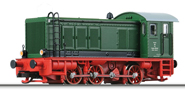 [Lokomotivy] → [Motorové] → [V 36] → 04641: dieselová lokomotiva zelená s šedou střechou, červený rám a pojezd