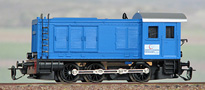 [Lokomotivy] → [Motorové] → [V 36] → 500272: dieselová lokomotiva modrá s černým pojezdem, šedá střecha