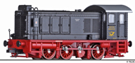 [Lokomotivy] → [Motorové] → [V 36] → 04643 E: dieselová lokomotiva černá s šedou střechou, červený rám a pojezd