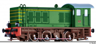 [Lokomotivy] → [Motorové] → [V 36] → 04645 E: dieselová lokomotiva zelená s hnědým rámem a pojezdem