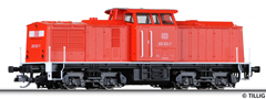 [Lokomotivy] → [Motorové] → [V 100] → 04588: červená s černým pojezdem a bílým lemováním