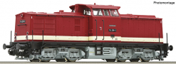 [Lokomotivy] → [Motorové] → [V 100] → 7380001: dieselová lokomotiva červená s proužkem, černý rám a světle šedý pojezd