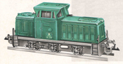 [Lokomotivy] → [Motorové] → [T334] → 2613: zelená s černým rámem a pojezdem