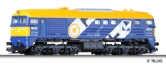 [Lokomotivy] → [Motorové] → [BR 120] → 500830: modrá se žlutou střechou a výstražným pásem