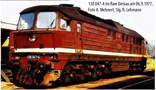 [Lokomotivy] → [Motorové] → [BR 132] → 71443: dieselová lokomotiva červená s proužkem, tmavě šedá střecha