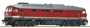 [Lokomotivy] → [Motorové] → [BR 132] → 36420: dieselová lokomotiva červená s proužkem, šedá střecha, rám a pojezd