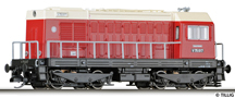 [Lokomotivy] → [Motorové] → [BR 107] → 04623: dieselová lokomotiva červená-slonová kost s černým rámem a pojezdem
