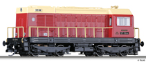 [Lokomotivy] → [Motorové] → [BR 107] → 02624 E: dieselová lokomotiva červená-slonová kost, černý rám a pojezd
