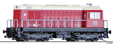[Lokomotivy] → [Motorové] → [BR 107] → 02627: dieselová lokomotiva červená-slonová kost, černý rám a pojezd