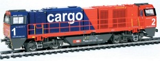 [Lokomotivy] → [Motorové] → [G 2000] → 40229: dieselová lokomotiva červená-modrá s černým pojezdem „cargo“