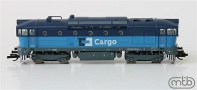 [Lokomotivy] → [Motorové] → [T478.3 „Brejlovec”] → TT750-061: dieselová lokomotiva světle modrá-tmavě modrá, tmavě šedý rám a podvozky
