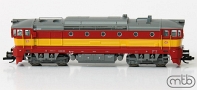 [Lokomotivy] → [Motorové] → [T478.3 „Brejlovec”] → TT750-022: červená se žlutým pásem, šedá střecha