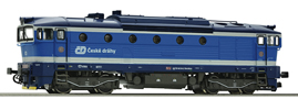 [Lokomotivy] → [Motorové] → [T478.3 „Brejlovec”] → 36401: dieselová lokomotiva v korporátním modrém nátěru