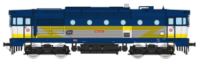 [Lokomotivy] → [Motorové] → [T478.3 „Brejlovec”] → 33321: dieselová lokomotiva modrá-bílá se žlutým bleskem