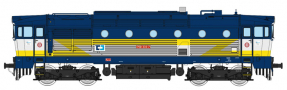 [Lokomotivy] → [Motorové] → [T478.3 „Brejlovec”] → 33333: dieselová lokomotiva modrá-bílá se žlutým bleskem
