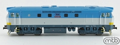 [Lokomotivy] → [Motorové] → [T478.1 „Bardotka”] → ZSR-752-026: dieselová lokomotiva světle šedá-světle modrá, tmavěšedý rám a pojezd