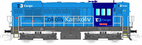 [Lokomotivy] → [Motorové] → [T466.2/T448.0] → 501576: dieselová lokomotiva tmavě modrá s šedým rámem a pojezdem