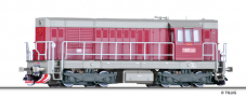 [Lokomotivy] → [Motorové] → [T466.2/T448.0] → 02767: dieselová lokomotiva červená-šedá, bílé zábradlí