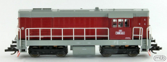 [Lokomotivy] → [Motorov] → [T466.2/T448.0] → CSD-T466-2231: dieselov lokomotiva erven s edou stechou, rmem a pojezdem