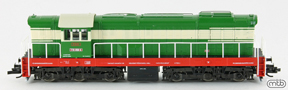 [Lokomotivy] → [Motorové] → [T669.0 (770)] → ZSR-770-058: dieselová lokomotiva zelená-slonová kost, červený rám