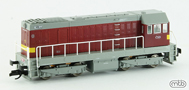 [Lokomotivy] → [Motorové] → [T458 (721)] → CSD-T458-1149 : dieselová lokomotiva červená-šedá se žlutými výstražnými pruhy