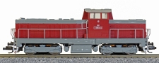 [Lokomotivy] → [Motorové] → [T466.0 (735)] → T466-0134: dieselová lokomotiva červená s šedou kapotou a rámem