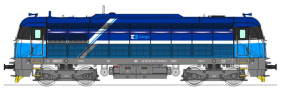 [Lokomotivy] → [Motorové] → [753.6 „Bizon”] → 33279: dieselová lokomotiva v barevném schematu „ČD Cargo“