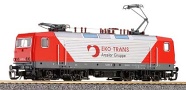 [Lokomotivy] → [Elektrické] → [BR 143] → 02361: elektrická lokomotiva červená-stříbrná s tmavěšedým rámem a hnědými podvozky „EKOTRANS“