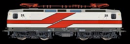 [Lokomotivy] → [Elektrické] → [BR 143] → 02360: bílá s červenými pásy a černým pojezdem BR 212 ″Weisse Lady″